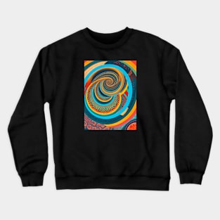 Fractal in Jewel Tone Colors Crewneck Sweatshirt